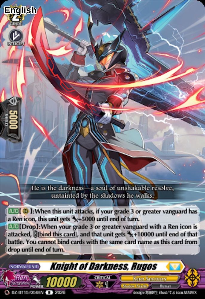 Knight of Darkness, Rugos