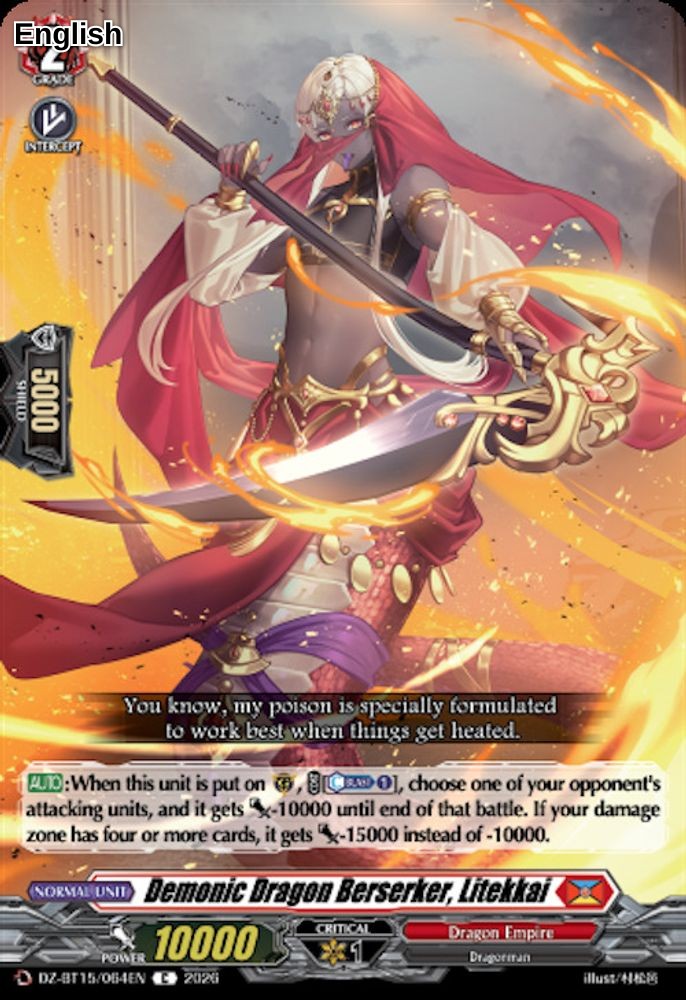 Demonic Dragon Berserker, Litekkai