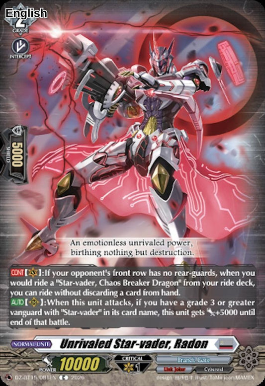 Unrivaled Star-vader, Radon