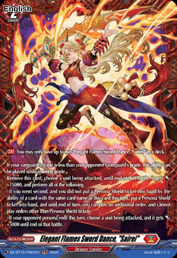 Elegant Flames Sword Dance, "Sairei" (FR)