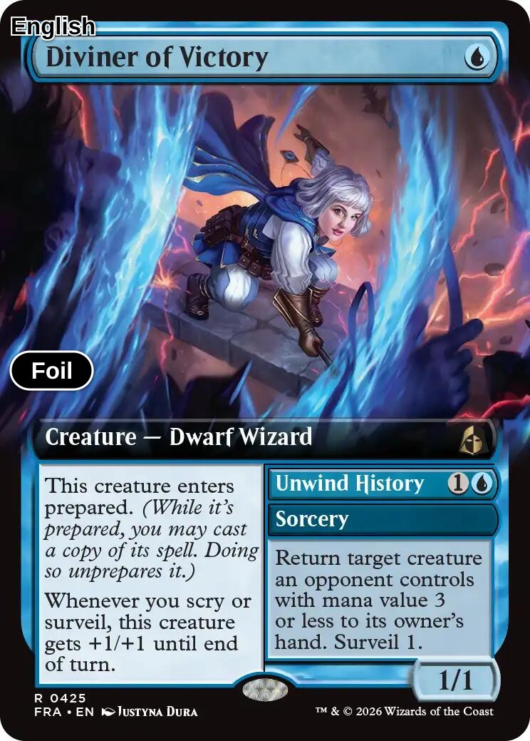 Diviner of Victory (Extended Art) [FRA - 425] R Reality Fracture - Foil