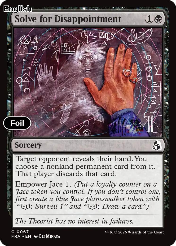 Solve for Disappointment [FRA - 67] C Reality Fracture - Foil