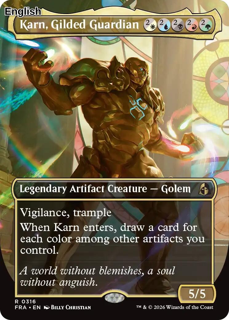 Karn, Gilded Guardian (Borderless)