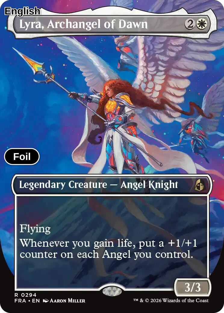 Lyra, Archangel of Dawn (Borderless) [FRA - 294] R Reality Fracture - Foil