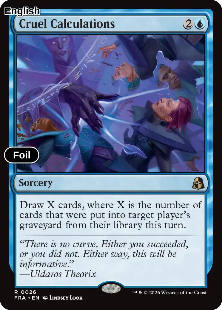Cruel Calculations [FRA - 26] R Reality Fracture - Foil