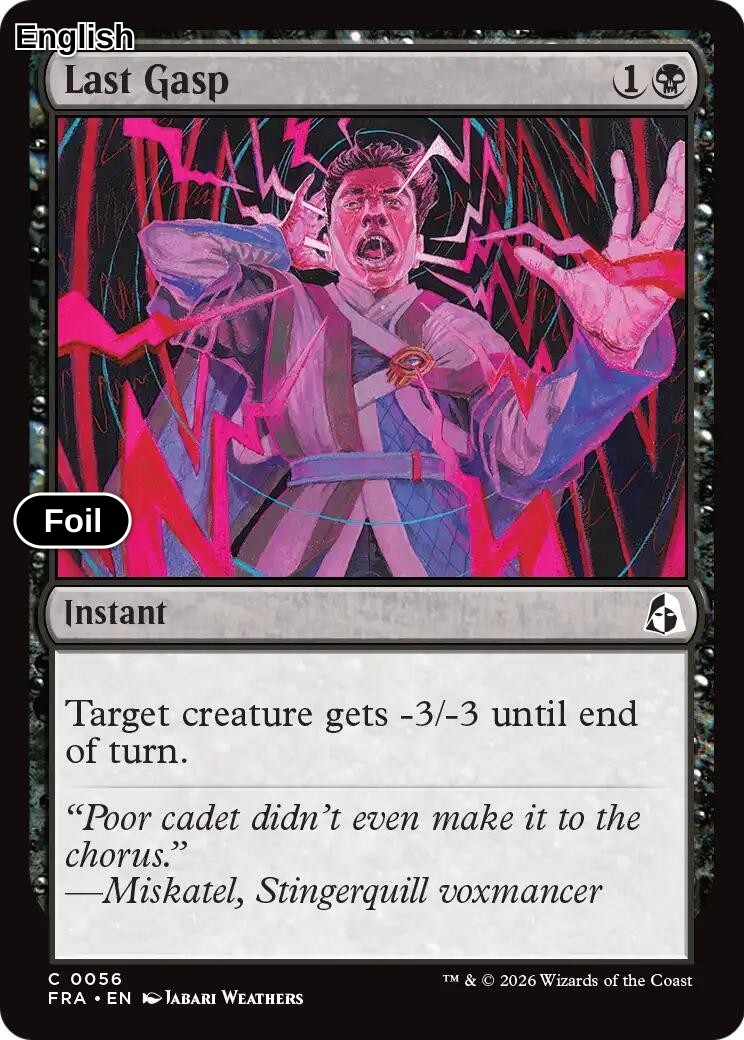 Last Gasp [FRA - 56] C Reality Fracture - Foil