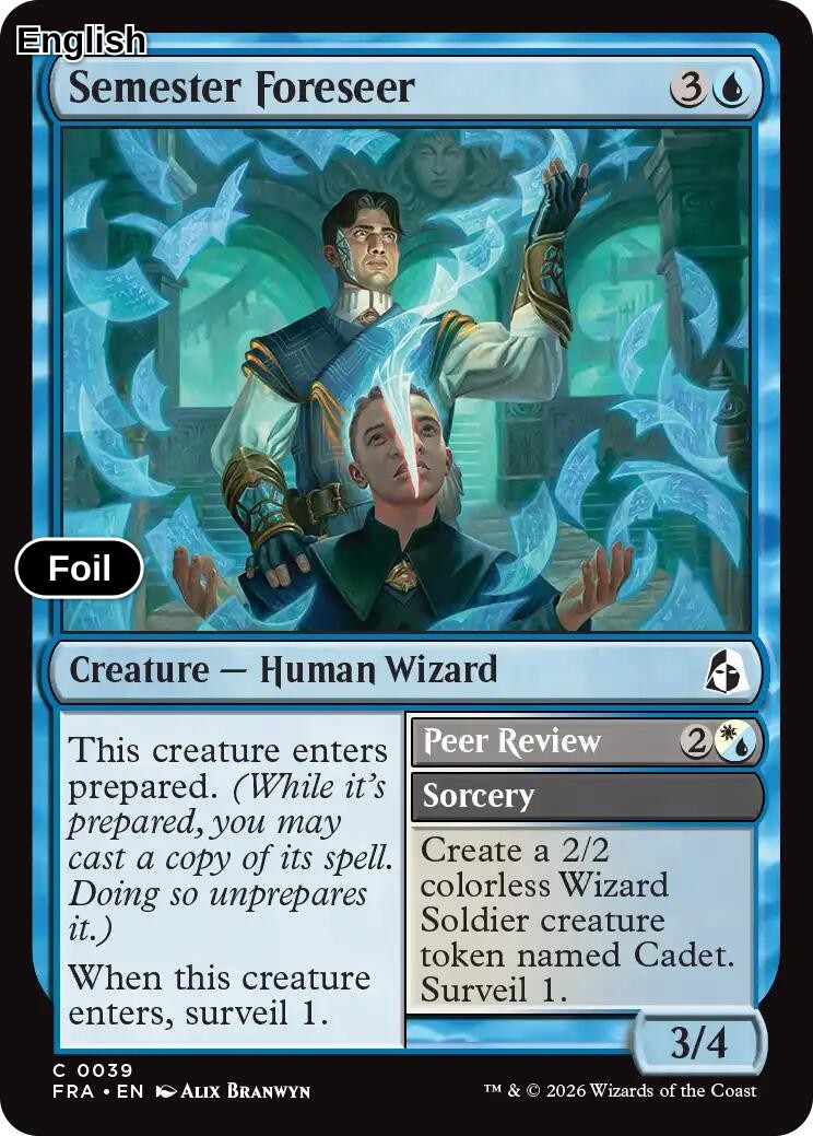 Semester Foreseer [FRA - 39] C Reality Fracture - Foil