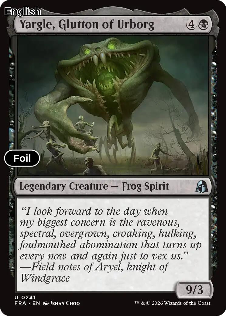 Yargle, Glutton of Urborg [FRA - 241] U Reality Fracture - Foil