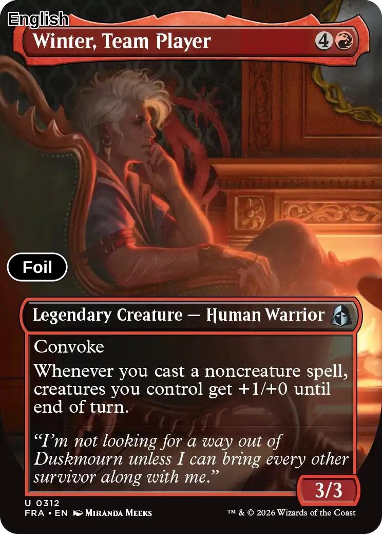Winter, Team Player (Borderless) [FRA - 312] U Reality Fracture - Foil