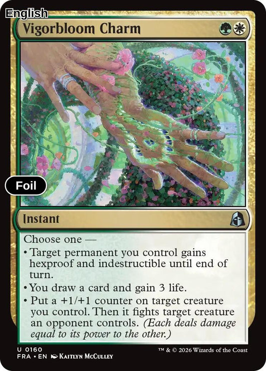 Vigorbloom Charm [FRA - 160] U Reality Fracture - Foil
