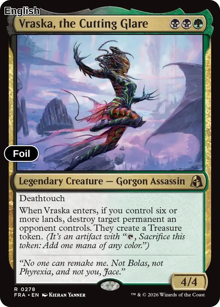 Vraska, the Cutting Glare [FRA - 278] R Reality Fracture - Foil