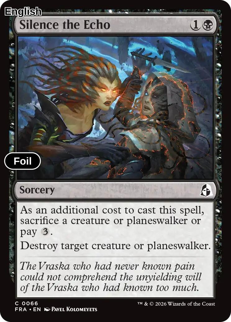 Silence the Echo [FRA - 66] C Reality Fracture - Foil