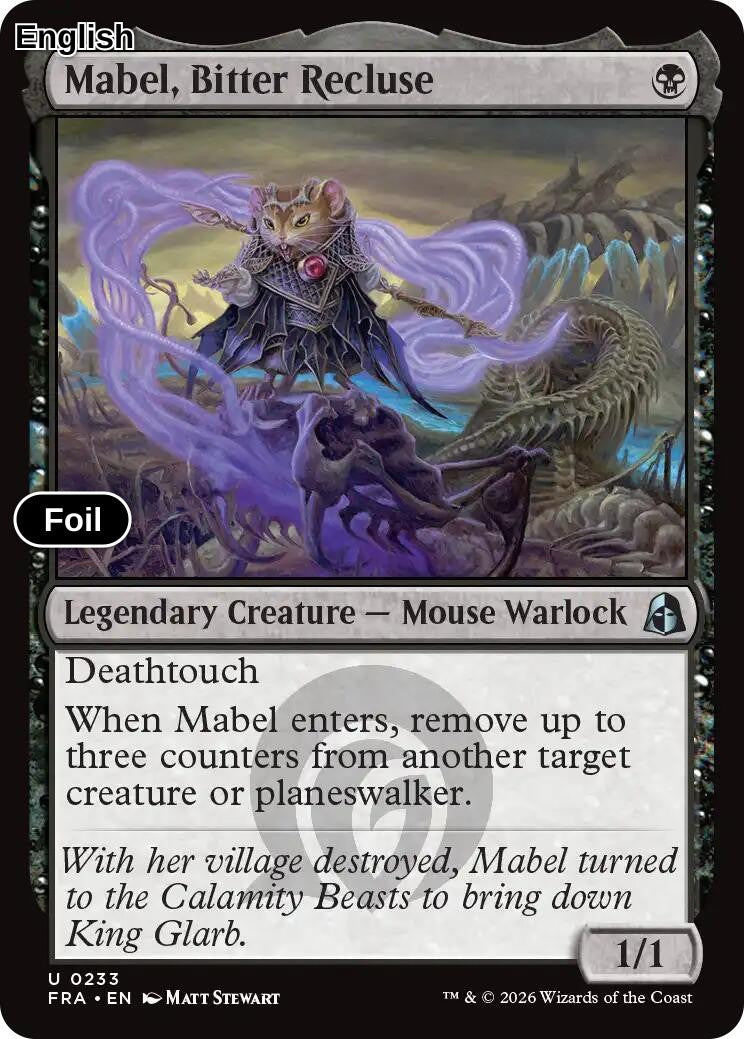 Mabel, Bitter Recluse [FRA - 233] U Reality Fracture - Foil