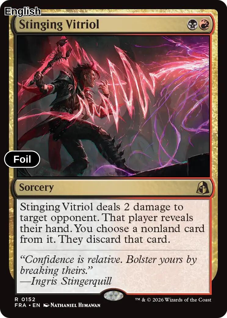 Stinging Vitriol [FRA - 152] R Reality Fracture - Foil