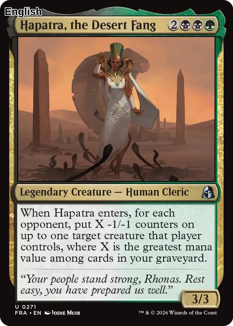 Hapatra, the Desert Fang [FRA - 271] U Reality Fracture