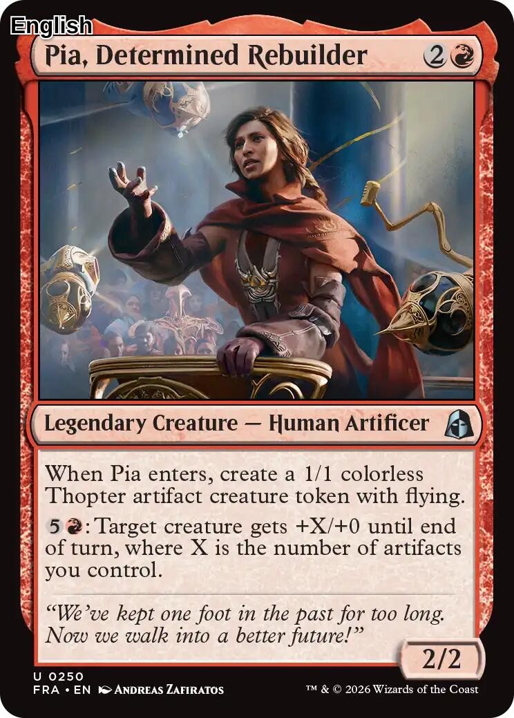 Pia, Determined Rebuilder