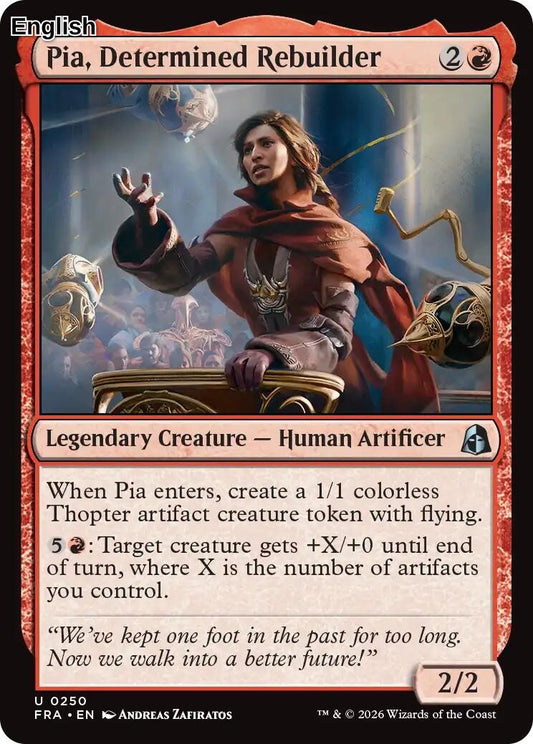 Pia, Determined Rebuilder