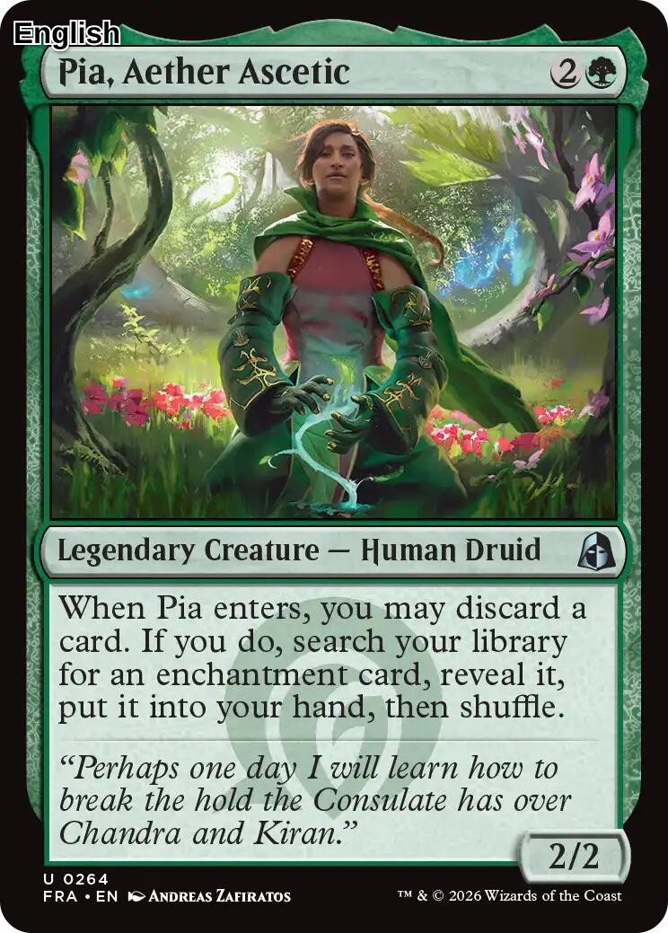 Pia, Aether Ascetic