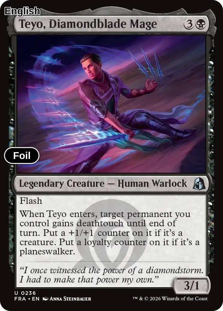 Teyo, Diamondblade Mage [FRA - 236] U Reality Fracture - Foil