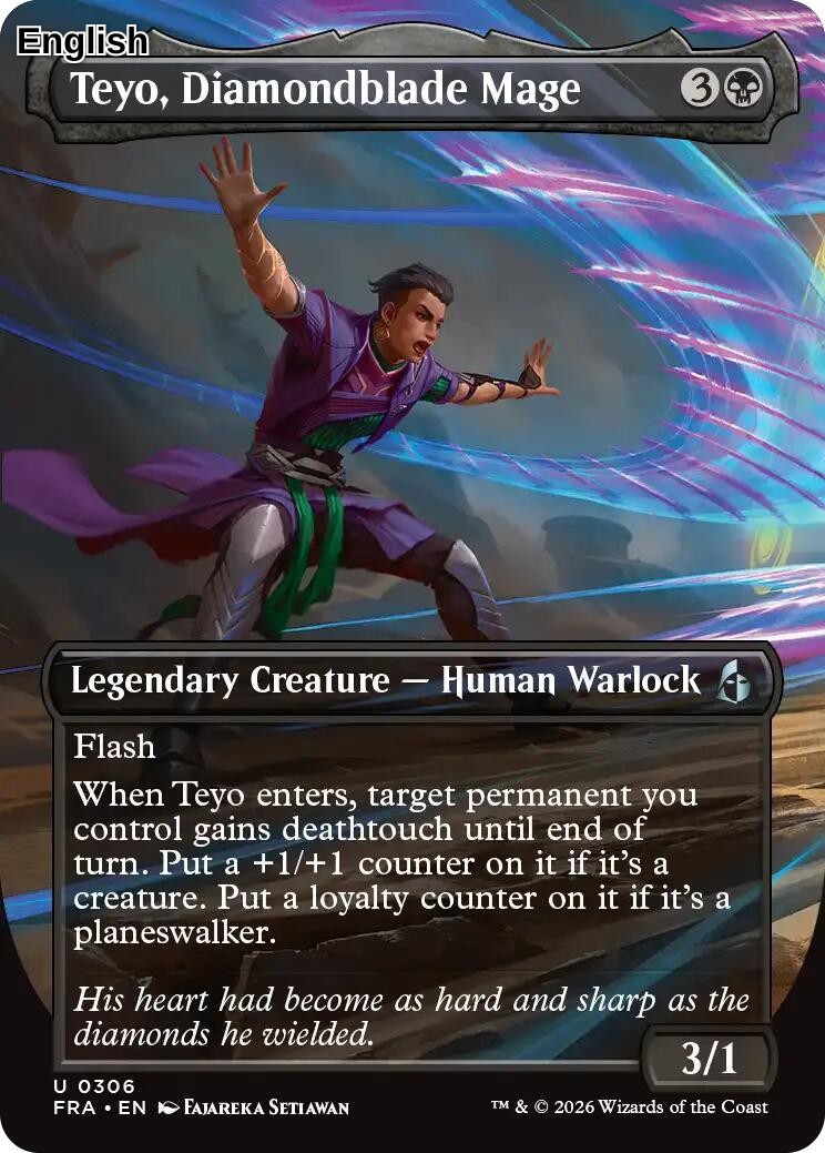 Teyo, Diamondblade Mage (Borderless) [FRA - 306] U Reality Fracture