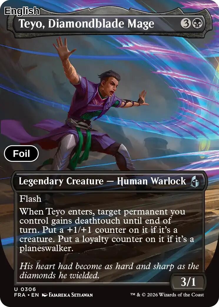 Teyo, Diamondblade Mage (Borderless) [FRA - 306] U Reality Fracture - Foil