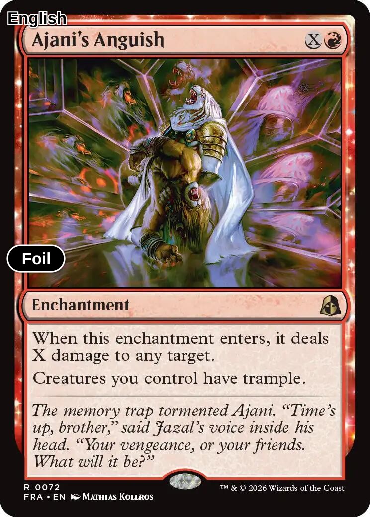 Ajani's Anguish [FRA - 72] R Reality Fracture - Foil