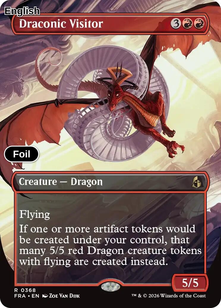 Draconic Visitor (Borderless) [FRA - 368] R Reality Fracture - Foil