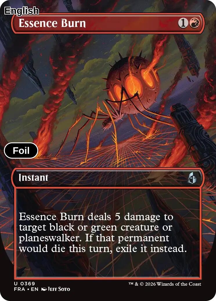 Essence Burn (Borderless) [FRA - 369] U Reality Fracture - Foil
