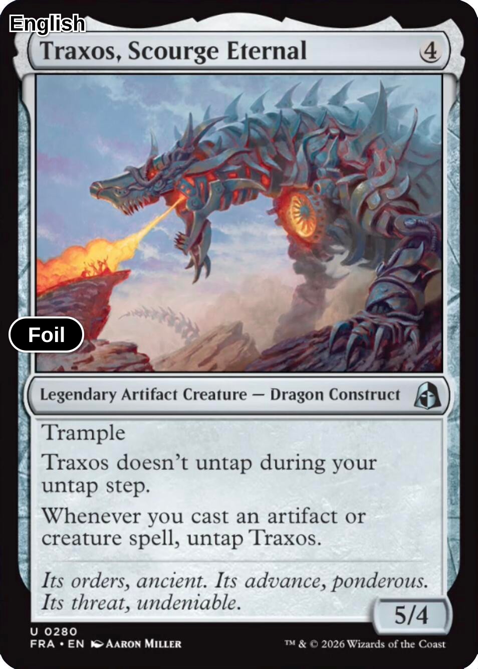 Traxos, Scourge Eternal