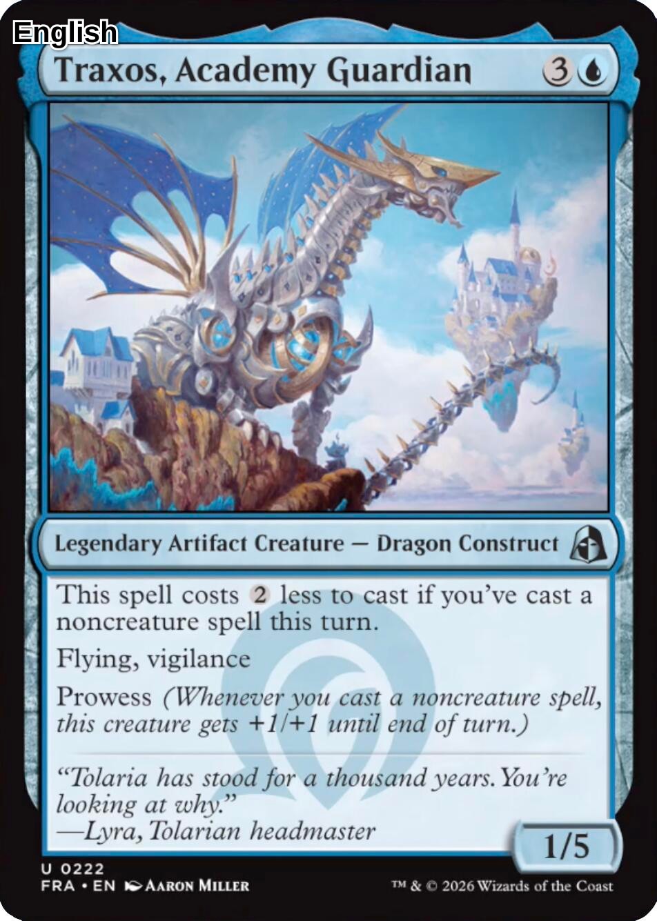 Traxos, Academy Guardian