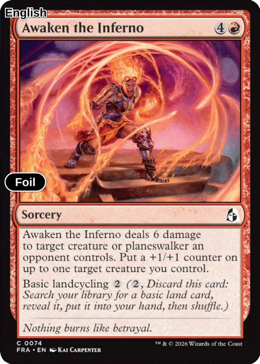 Awaken the Inferno [FRA - 74] C Reality Fracture - Foil