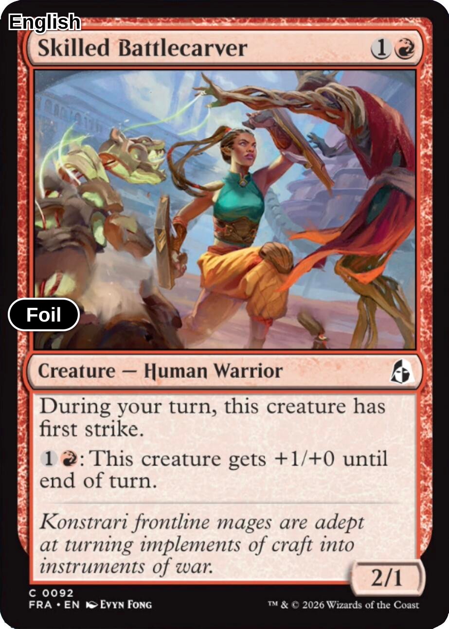 Skilled Battlecarver [FRA - 92] C Reality Fracture - Foil