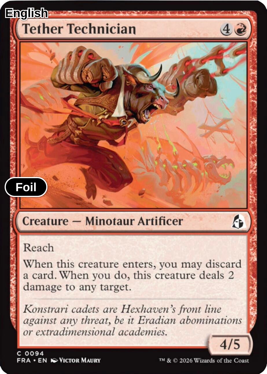 Tether Technician [FRA - 94] C Reality Fracture - Foil