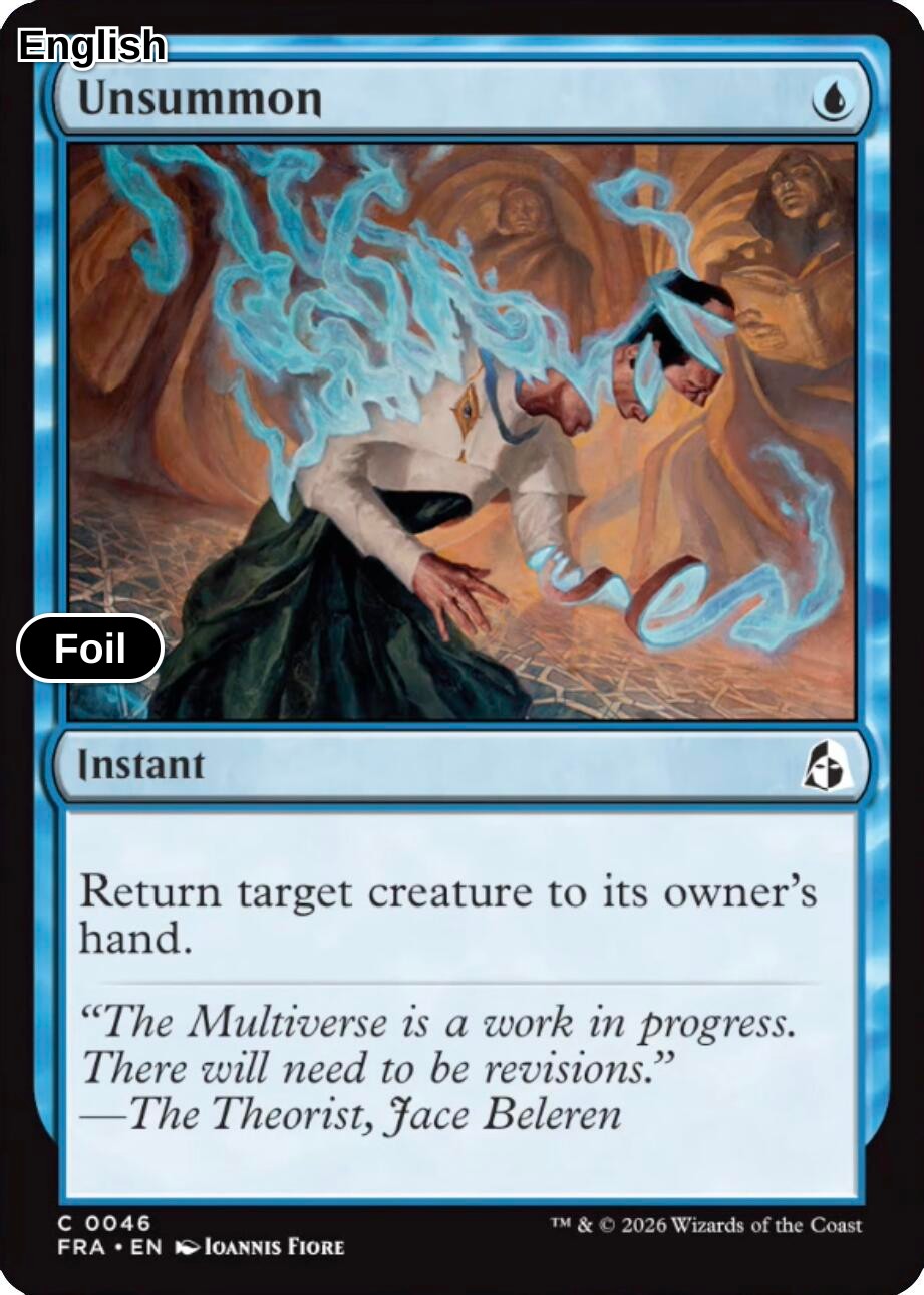 Unsummon [FRA - 46] C Reality Fracture - Foil