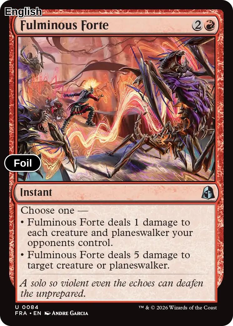 Fulminous Forte [FRA - 84] U Reality Fracture - Foil