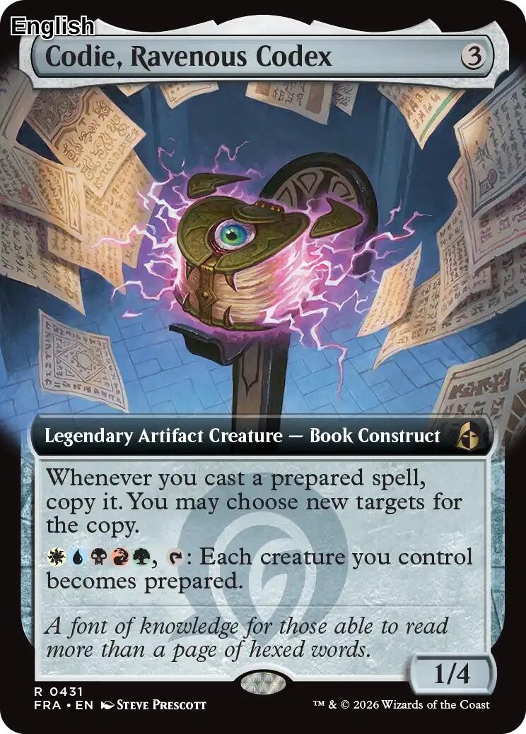 Codie, Ravenous Codex (Extended Art)