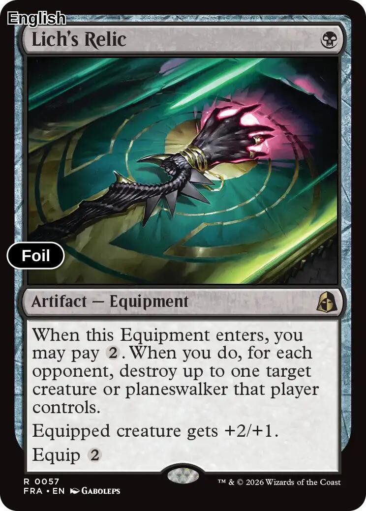 Lich's Relic [FRA - 57] R Reality Fracture - Foil