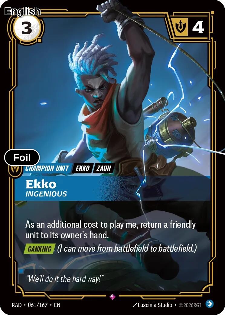 Ekko, Ingenious