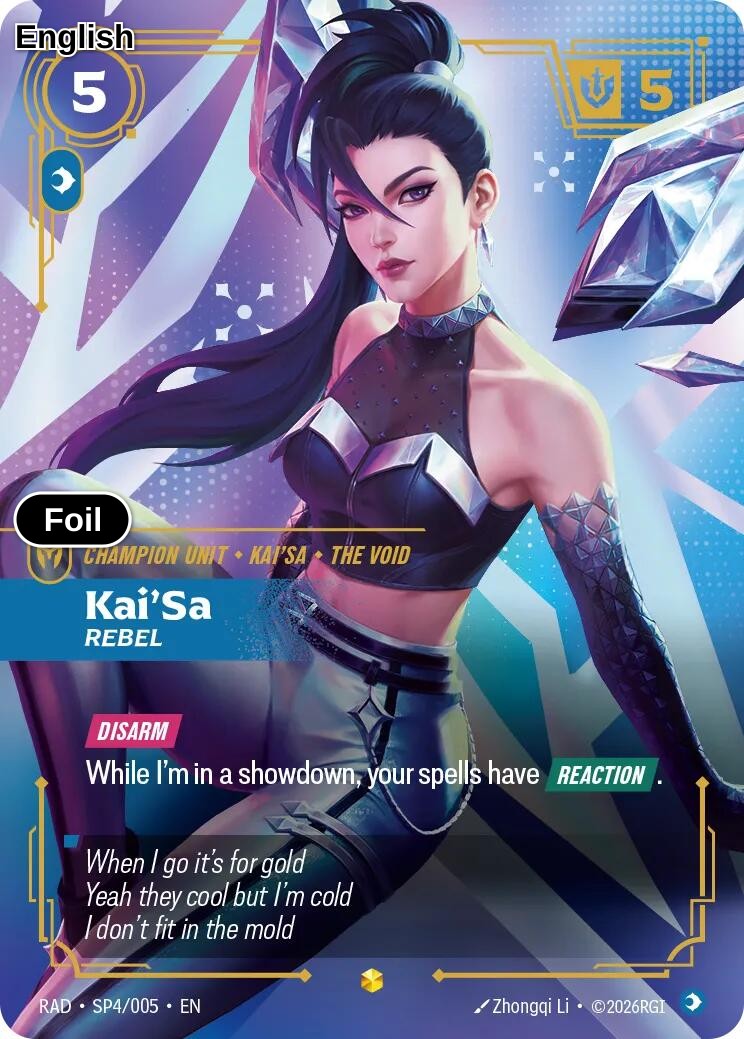 Kai'Sa, Rebel (K/DA Special Art Card)