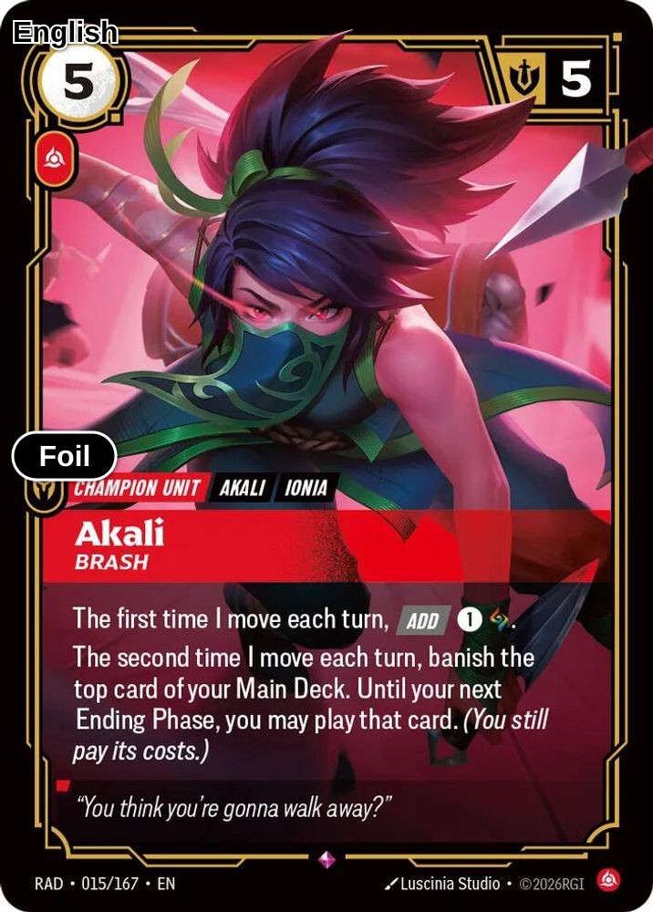 Akali, Brash