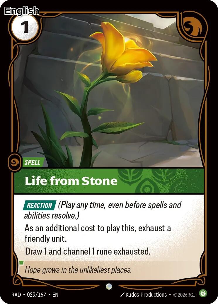 Life from Stone