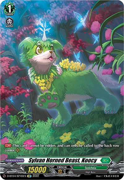 Sylvan Horned Beast, Koocy (D-BT04/SP49EN) [Awakening of Chakrabarthi]