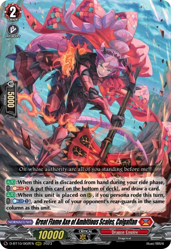 Great axe of ambitious scales, Colgaflan (DZ-SS15/007)