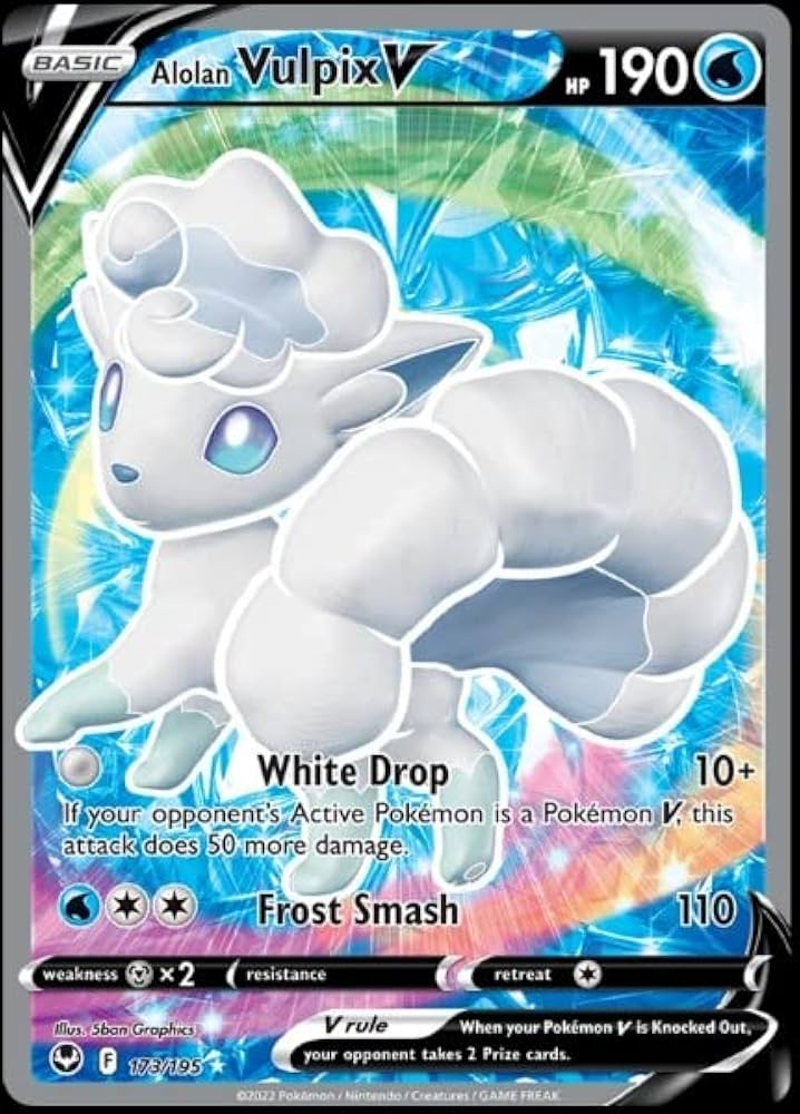 Alolan Vulpix V (173/195) [Sword & Shield: Silver Tempest]
