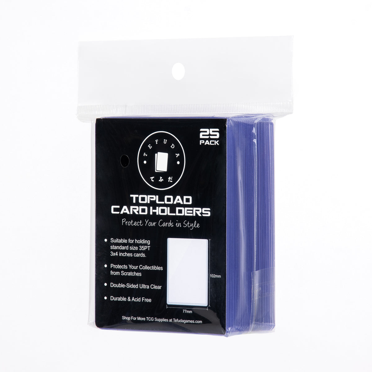 Tefuda Premium Toploaders – 25 Pack (JP & Standard Size)