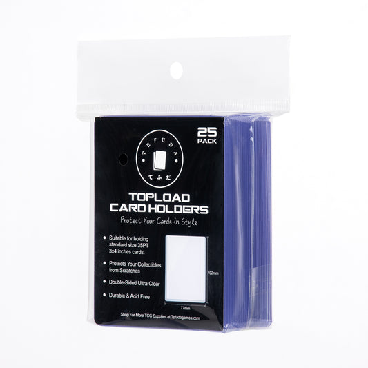 Tefuda Premium Toploaders – 25 Pack (JP & Standard Size)