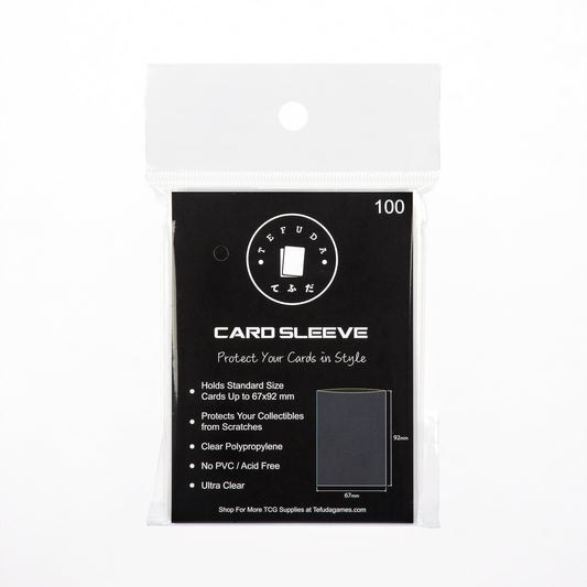 Tefuda Premium Penny Sleeves – 100 Pack (Japanese & Standard Size)