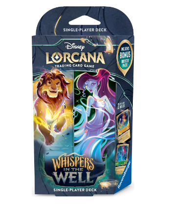 Disney Lorcana TCG: Whispers in the Well Simba & Megara (Amber & Emerald) Deck