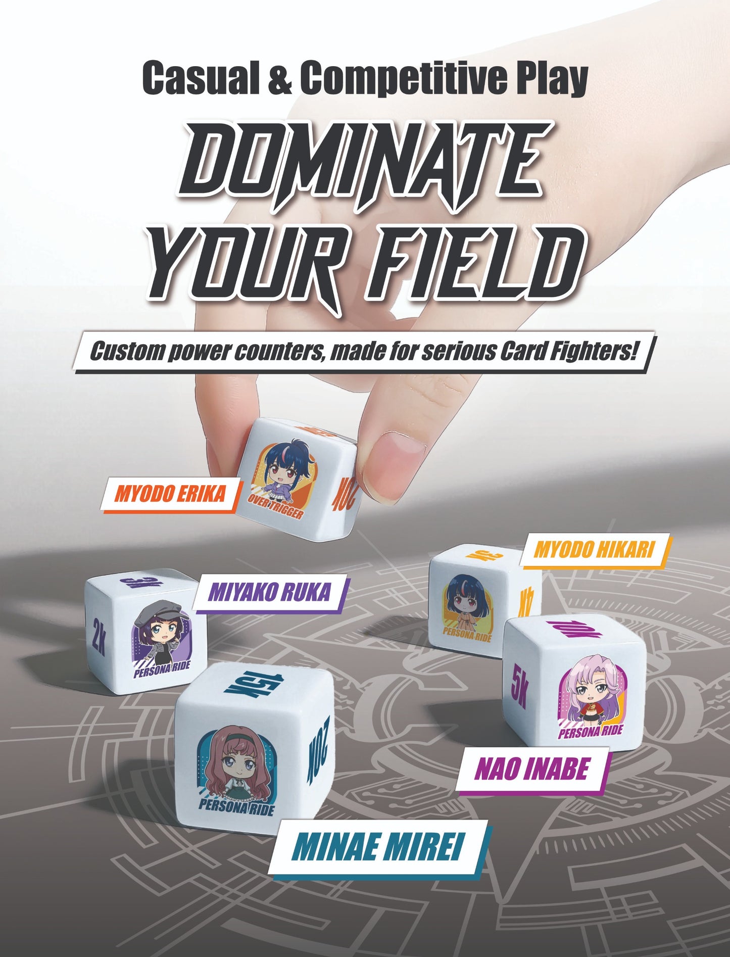 Cardfight Vanguard Power Counter Dice
