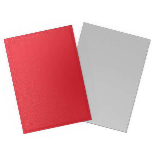 Dragon Shield: Standard 100ct Sleeves - Crimson & Silver (Dual Matte)